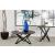 Zack Wood Round End Table with Iron Base