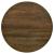 Zack Wood Round Coffee Table with Iron Base