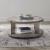 Harlow Oval MDF & Metal Cocktail Table Set – Modern