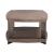 Harlow Oval MDF/Metal Cocktail Table w/Casters