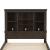 Thornwood Hills Bookcase Storage Bed | Rustic Wood Platform