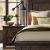 Thornwood Hills Wood 2-Drawer Night Stand w/Hammered Metal Strip Accents