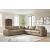 Veronella L-Shaped Leather 5-Piece Sectional