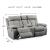 Mitchiner Polyester Reclining Loveseat w/Console