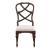Provence Park Chenille/Wood Back Side Chair