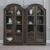 Provence Park Wood 2-Piece 4-Door Bunching Display Cabinet Set w/LED Lighting