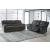 Draycoll Polyester Power Reclining Loveseat w/Console