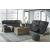 Draycoll Polyester Power Reclining Loveseat w/Console
