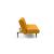 Unfurl Fabric Sofa Bed w/Dark Wood Legs