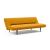 Unfurl Fabric Sofa Bed w/Dark Wood Legs