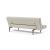 Unfurl Fabric Sofa Bed w/Dark Wood Legs