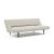Unfurl Fabric Sofa Bed w/Dark Wood Legs