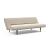 Unfurl Fabric Sofa Bed w/Dark Wood Legs