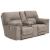 Cavalcade Polyester Power Reclining Loveseat w/Console