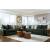 Carriage View Fabric L-Shaped 3-Piece Sectional Sofa