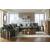 Carriage View Fabric L-Shaped 3-Piece Sectional Sofa