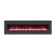 LINEAR Wall Mount/Flush Mount Electric Fireplace w/ Steel Surround & Clear Media