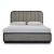 SM Rowanbeck Wood Upholstered Panel Bed