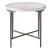 Dahlia Wood/Metal Round End Table