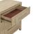 Brentwood Wood 3-Drawer Nightstand w/Charging Station