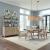Brentwood Extendable Double Pedestal Dining Set | Sandstone