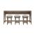 Brentwood Wood Console Bar Table Set with 3 Swivel Stools