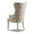SM Jasper County Fabric/Wood Dining Host Chair