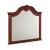 Cherry Grove Rectangular Wood Shell Crown Landscape Mirror