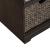 Mill Creek Linen/Wood Wall Bench w/3 Baskets