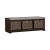 Mill Creek Linen/Wood Wall Bench w/3 Baskets