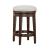 Mill Creek Linen/Wood Console Swivel Stool
