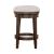Mill Creek Linen/Wood Console Swivel Stool