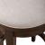 Mill Creek Linen/Wood Console Swivel Stool