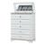 Amani 5-Drawer Chest with Mirror