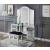 Noralie 90815 Mirrored/Faux Diamonds Vanity Desk w/ LED Light