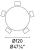 Balance W47.2-inch Ceramic/Metal Customizable Round Dining Table