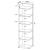 Pinckard 6-tier Corner Bookcase