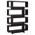 Reid 4-tier Open Back Geometric Bookcase