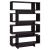 Reid 4-tier Open Back Geometric Bookcase