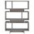 Reid 3-tier Open Back Geometric Bookcase
