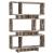 Reid 3-tier Open Back Geometric Bookcase