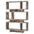 Reid 3-tier Open Back Geometric Bookcase