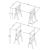 Statham Glass Top Adjustable Writing Desk with Chromed Base