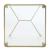 Penstemon Acrylic/Metal/Glass Square End Table