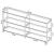 Kate 2-tier Glass/Metal Bookcase