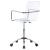 Amaturo Acrylic Seat Office Chair with Chromed Base