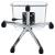 Amaturo Acrylic Seat Office Chair with Chromed Base