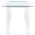 Amaturo Glass Top Writing Desk with Acrylic Base