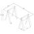 Amaturo Glass Top Writing Desk with Acrylic Base