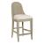 Vista Boca Fabric/Cane/Wood Woven Counter Stool
